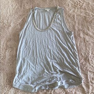 J. Crew tank with sparkly collar